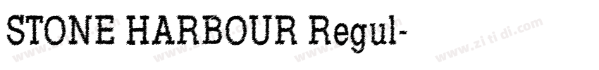 STONE HARBOUR Regul字体转换
